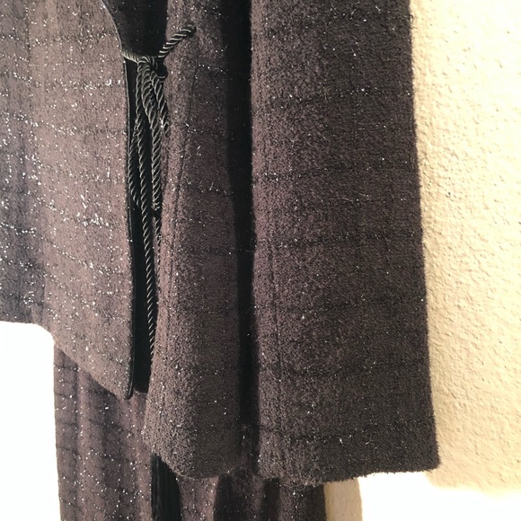 Kasper Vintage Sparkly Grid Pattern Formal Suit - Picture 9 of 16